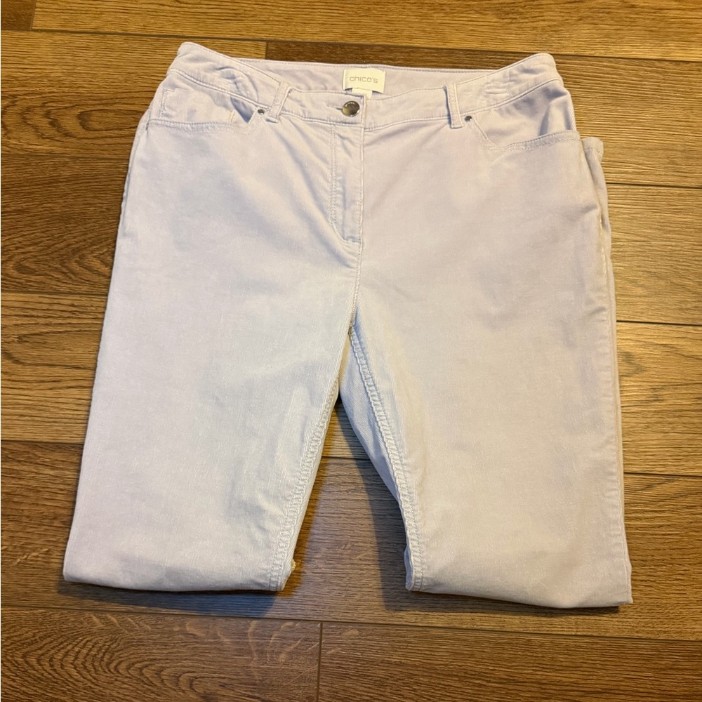 Chico's Light Beige Corduroy Pants Straight fit size 0.5